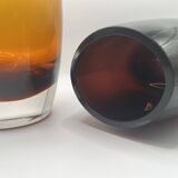 Vase scandinave pourpre technique sommerso vers 1960