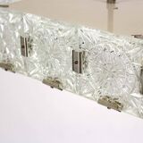 Vintage Sculptural Glass Pendant Lamp by Kamenický Šenov, 1970s