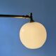 PAIR OF OLD VINTAGE OPALINE AND BRASS Sconces