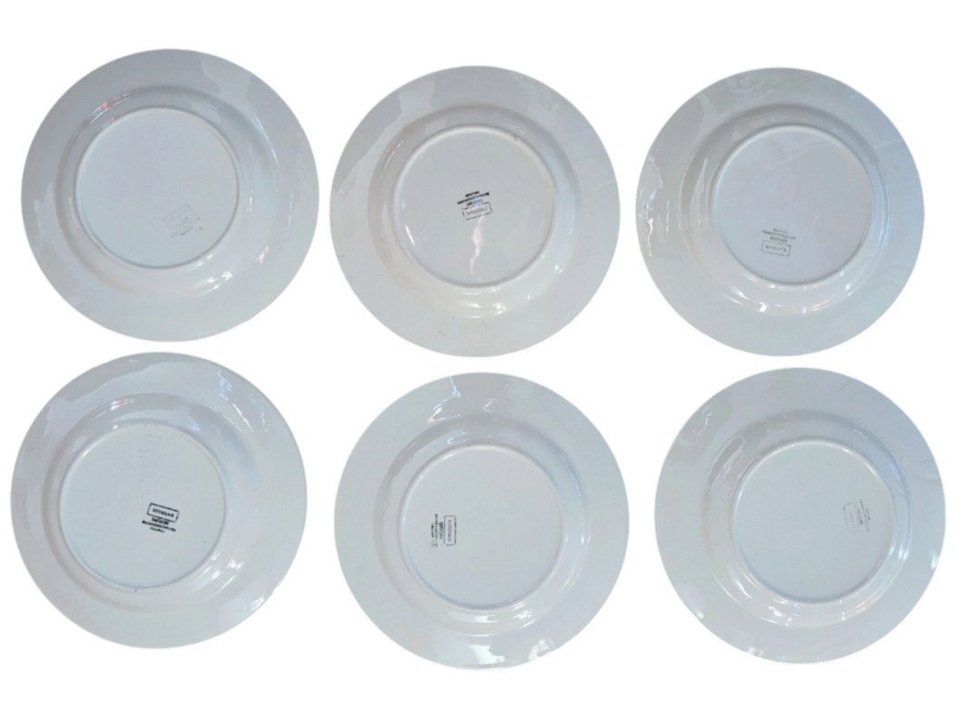 Digoin Sarreguemines plates Scottish model