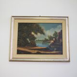 Oil painting on canvas, Francis Torry Brescia, 1977