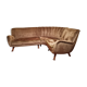 Very rare Teddy sofa from angle Berga Mobler khaki green velvet