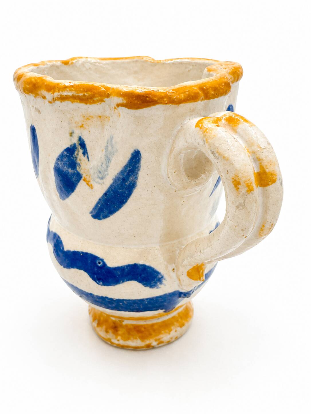Brooch in Glazed Ceramic - Grottaglie Style, 1900