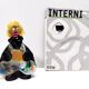 Black and Multicolored Murano Glass Clown Trinket Bowl / Ashtray, Italy