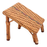 Wicker footrest, 50s