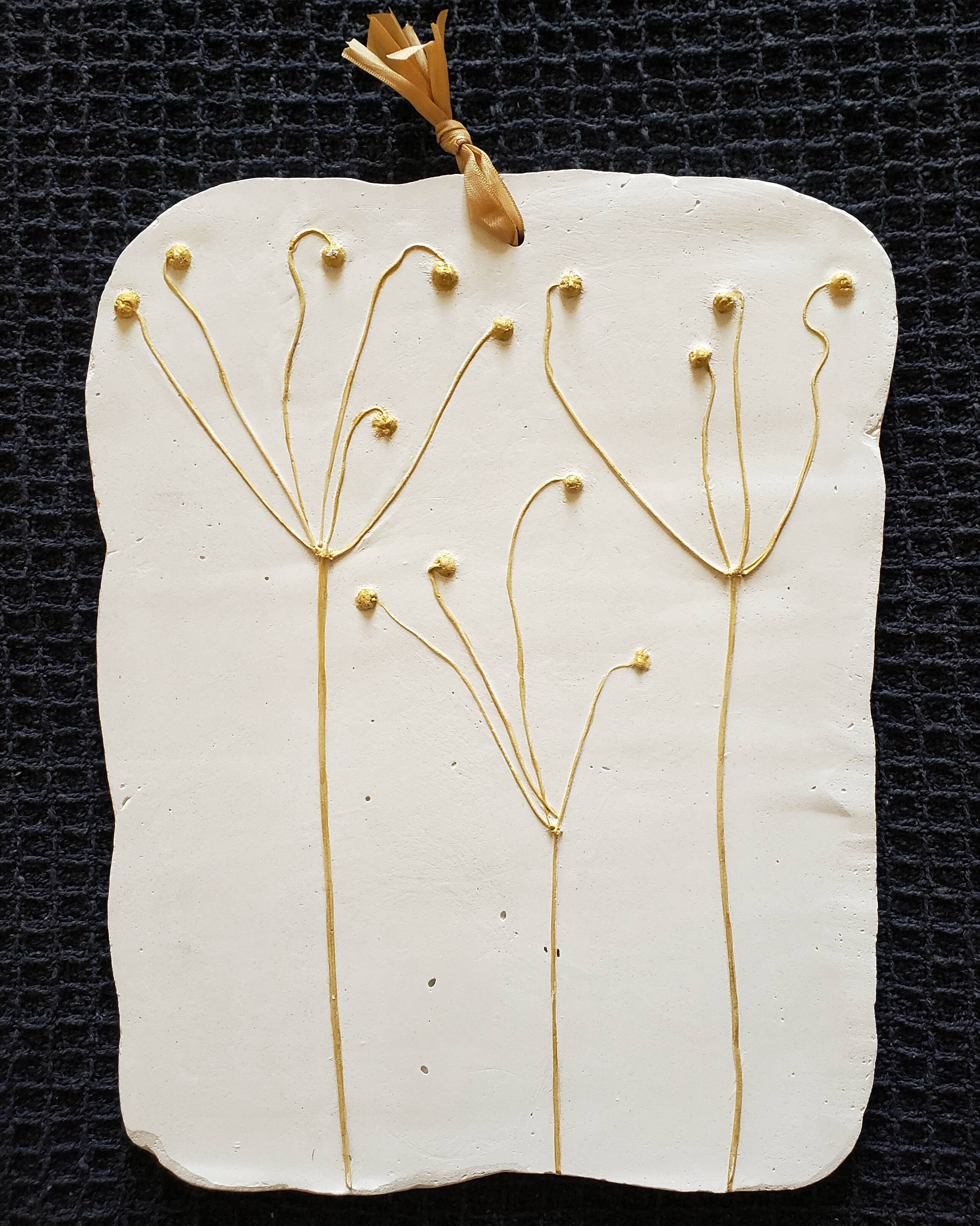 Plant footprint in anemone plaster from Japan