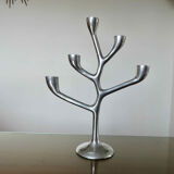 Bougeoir moderniste forme libre en fonte d'aluminium années 70