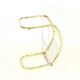 Table d'appoint en laiton et verre, Italie, 1970