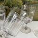 4 Baccarat cut crystal water/wine glasses, Chicago model