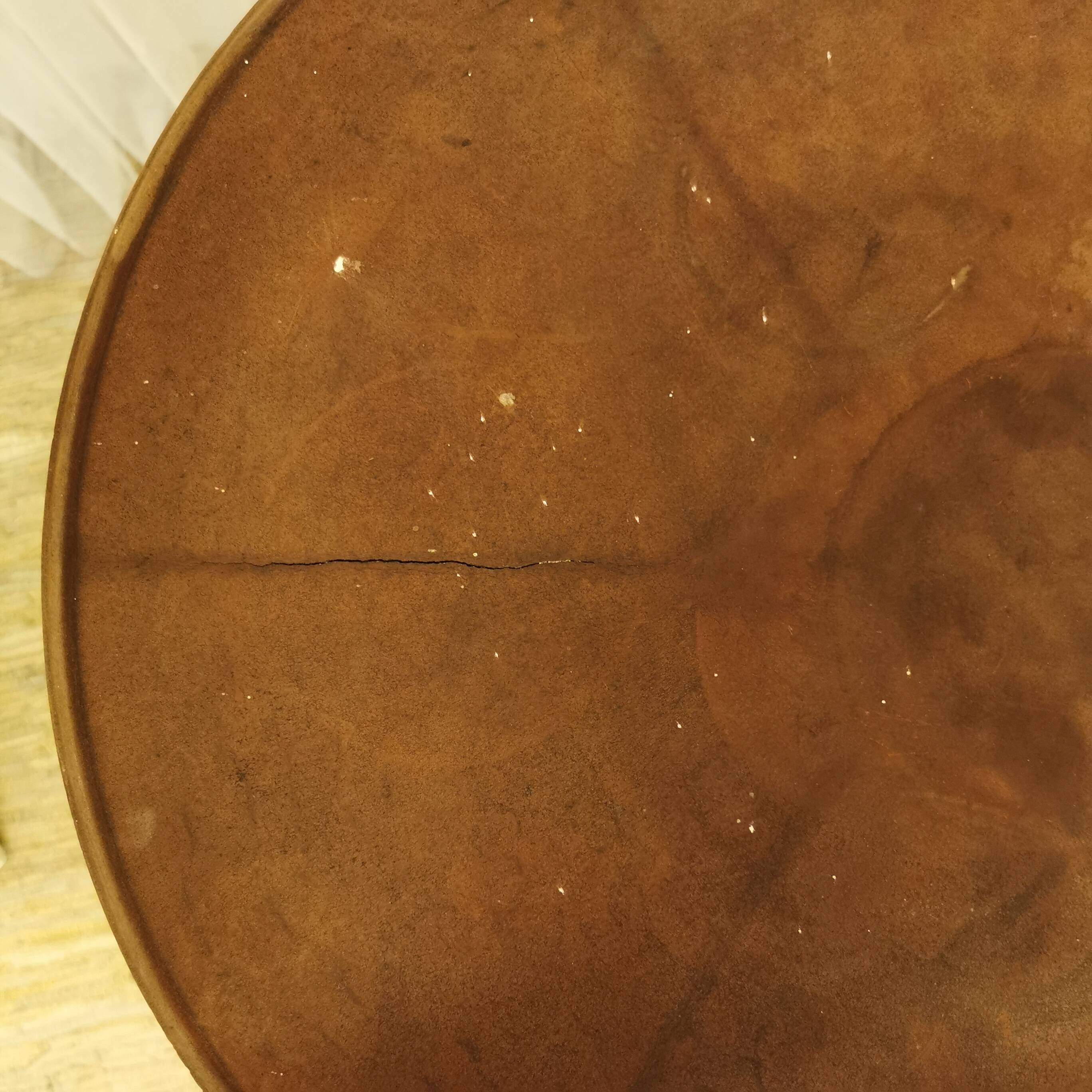 Table bistrot en bakélite et fonte