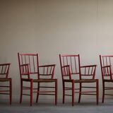 Bjørn Wiinblad, set of 4 chairs, Nässjö Stolefabrik, Mid-Century Scandinavian, 1950s