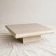 Jean Claude Mahey coffee table in speckled resin and wood, 1970s.