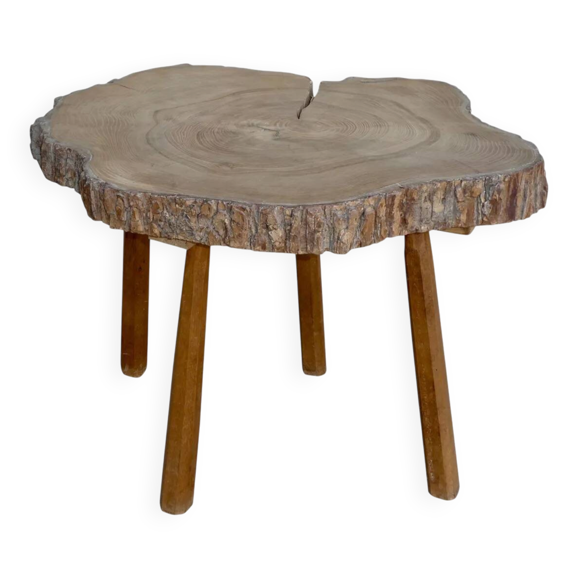 Coffee table, wooden side table, around 1960.