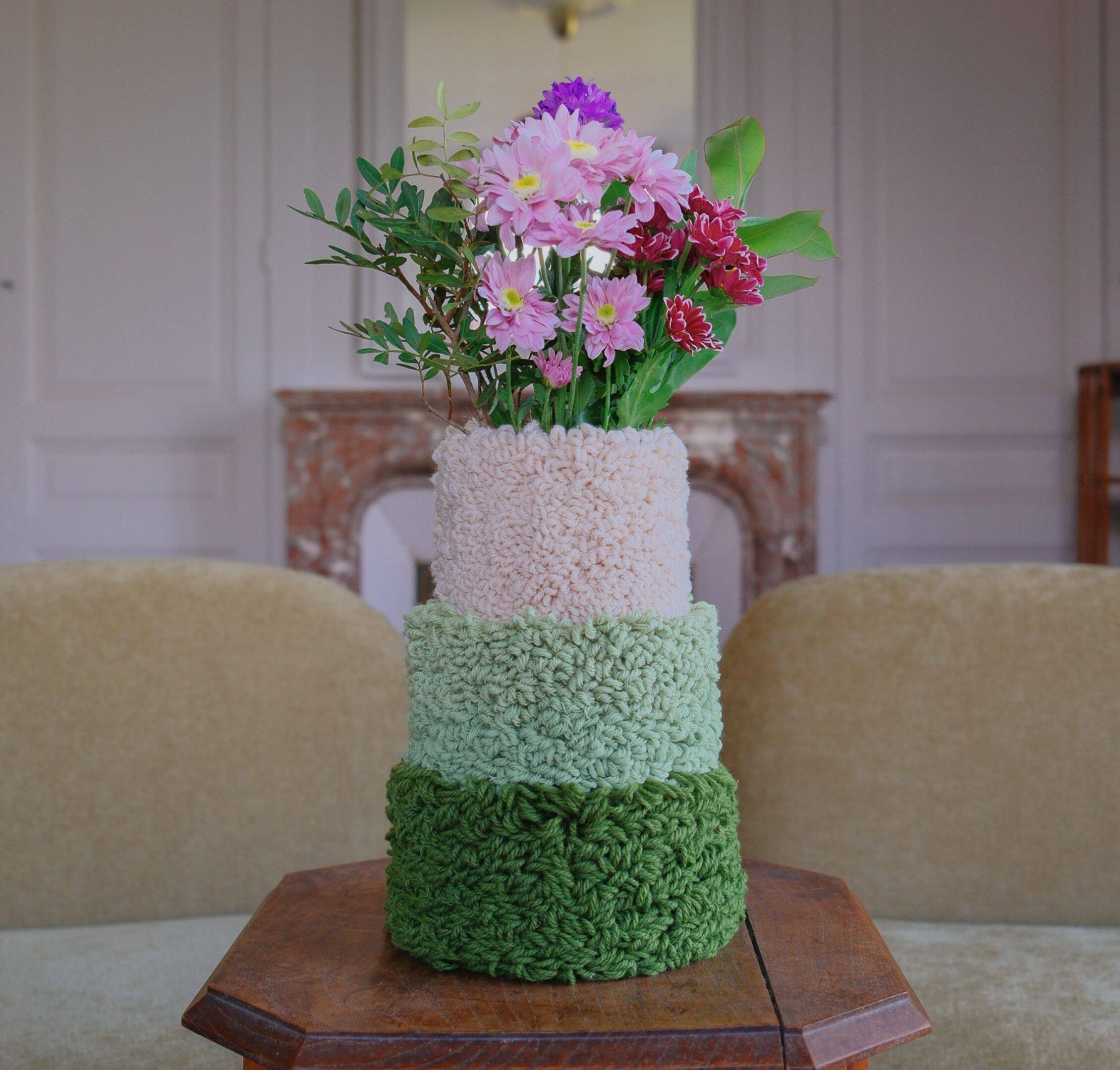 Grand Vase Dégradé Vert