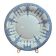 Old flat plate Gien 1860-1871 – blue earthenware decoration – 19th century