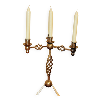 5-candle chandelier in gold-painted metal Denmark