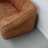 Cognac Leather Andes Sofa by Gerard van den Berg for Montis, 1970s