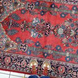 Antique Persian Kashan prayer handmade rug 131cm x 198cm 1920s - 1C1222