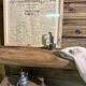 Old solid wood bench – country house spirit