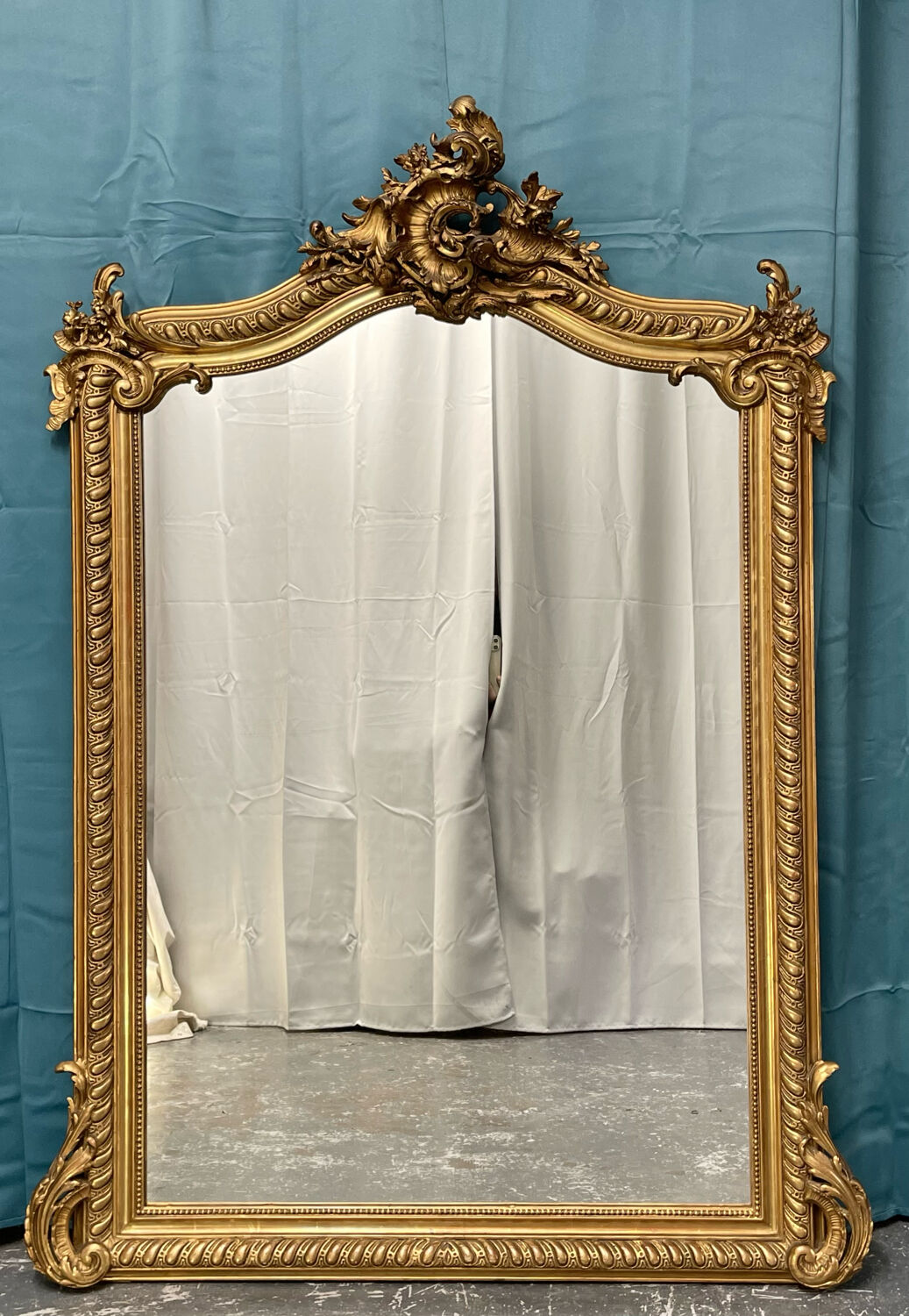 Mirror 151x108 cm old louis XV era Napoleon III