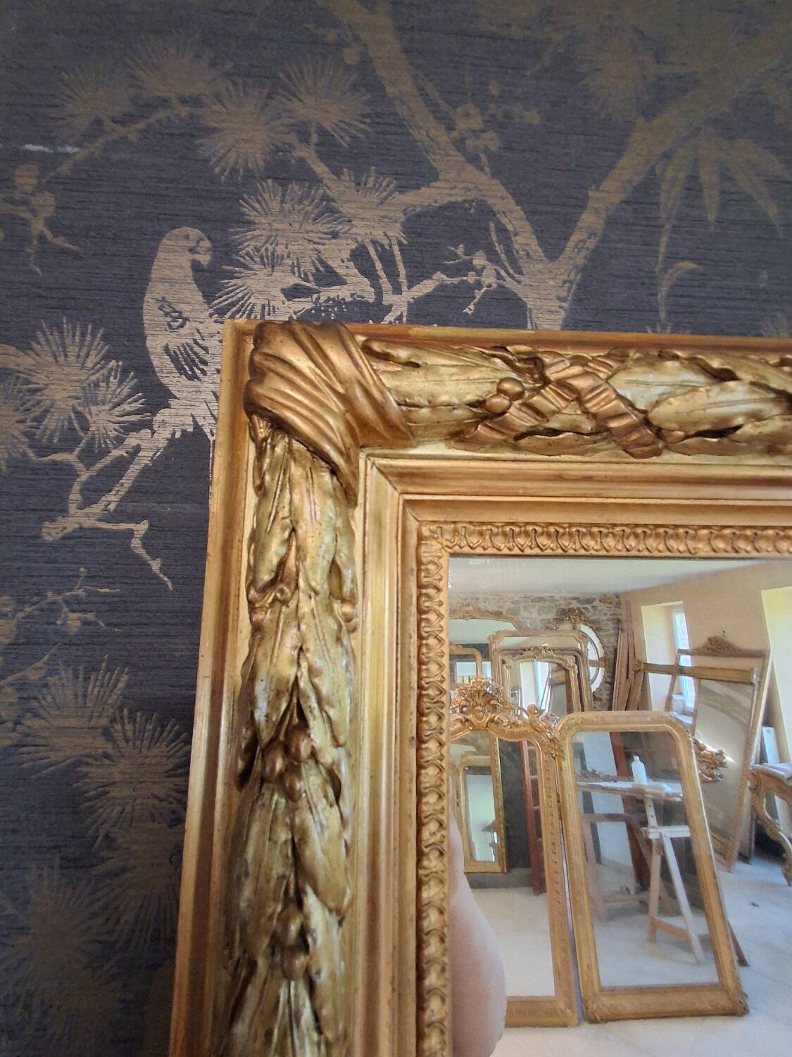 19th century mirror 180x126