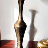 Vase Vintage en laiton gravé