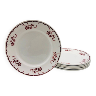 6 “St-Amant” dessert plates, Magali model