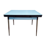 Table of brand rotub in light blue formica