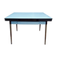 Table de marque rotub en formica bleu clair