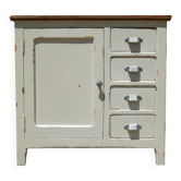 Ancien buffet / meuble de métier patiné en sapin plein de charme