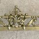 19th-century brass fireplace threshold bar