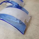 Pair of post-modernist wall lights in blown glass - Murano - vintage