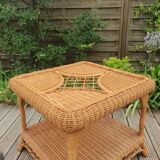 Rattan coffee table 1980