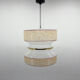Mid-century glass pendant, 1980's, czechoslovakia