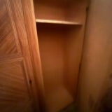 Rattan marquetry wardrobe from the 1950s.