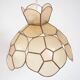 1980s mother-of-pearl mica pendant light