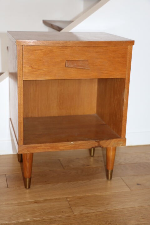 Light oak bedside a drawer 1960