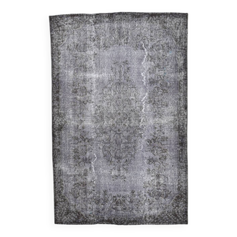 Tapis 5x9 pour salon, tapis Vintage à fleurs bleu gris, 170x268Cm, SK 1390
