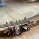 Oval gold mirror