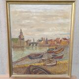 Framed oil on canvas signed Fernando dated 1968 L 50 cm