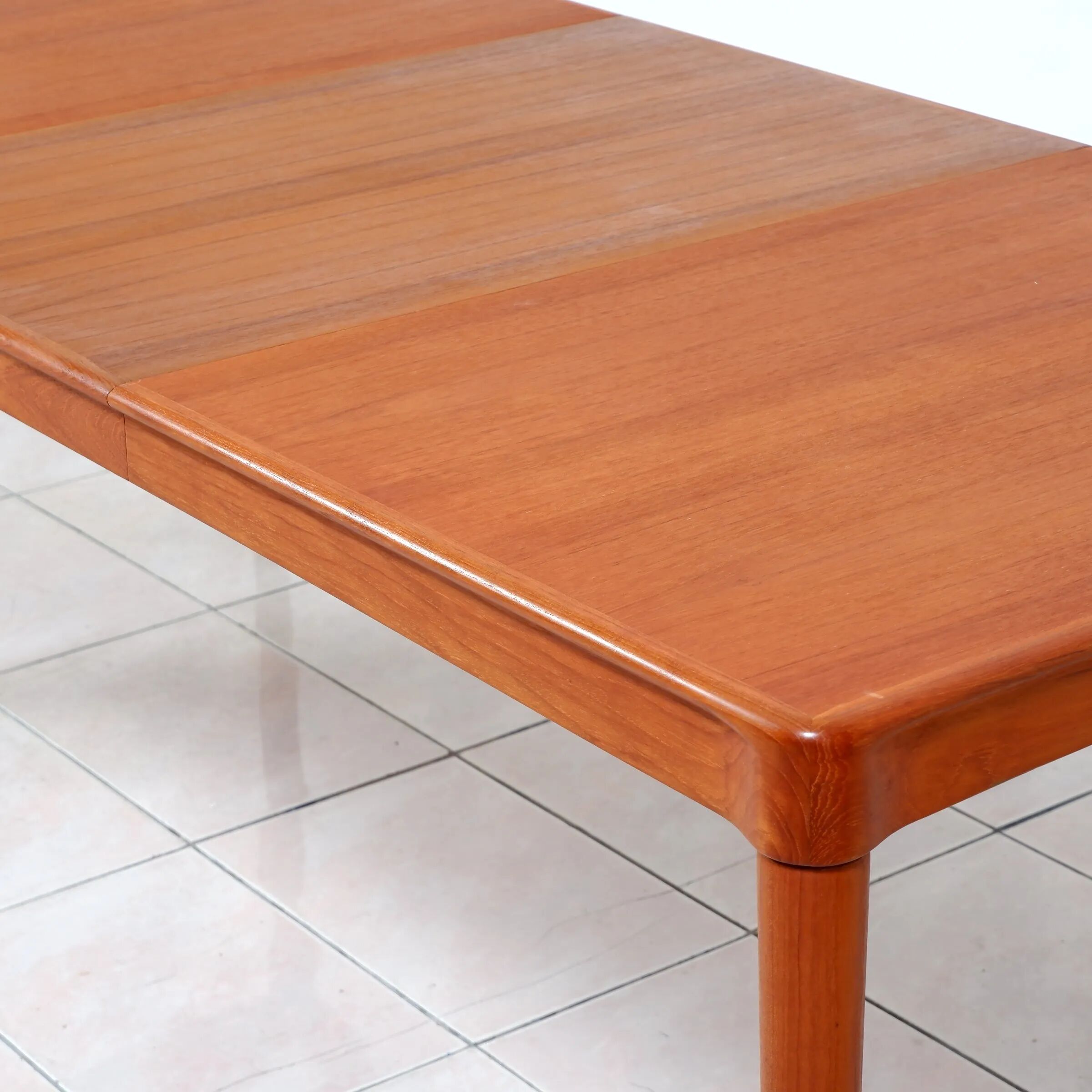 Extendable dining table in teak by H. W. Klein for Bramin Mobler