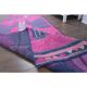1970s Vintage Turkish Oushak Handmade Wool Runner 93x332