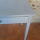 Small sky blue patina farm table