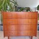 Vintage commode with tapered legs