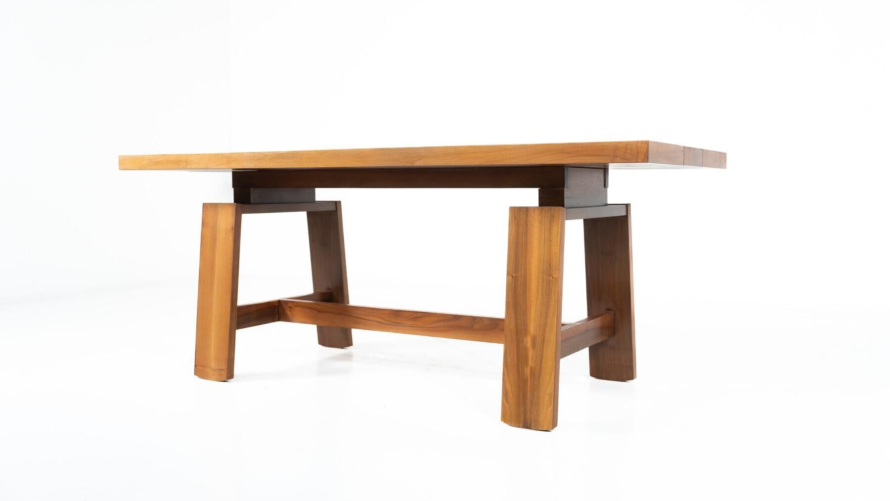 Mid-century modern dining table 611 by Silvio Coppola for Bernini, 1966