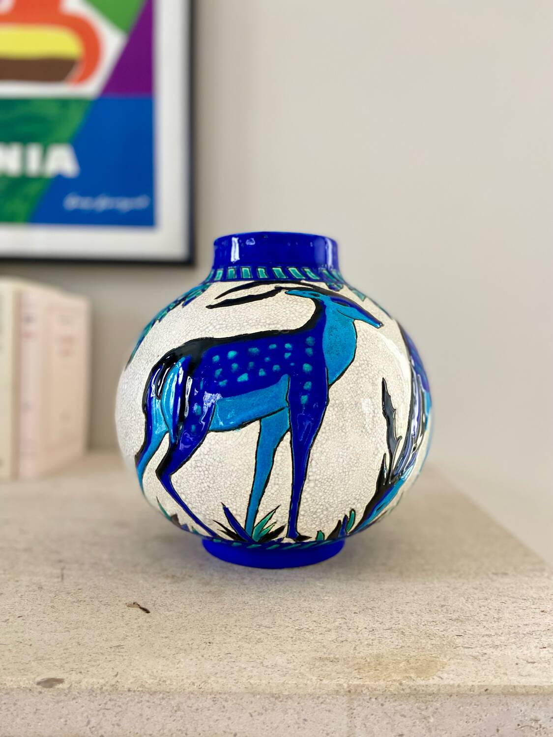 Charles Catteau earthenware vase for Keramis - 1920/1930.