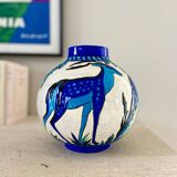 Charles Catteau earthenware vase for Keramis - 1920/1930.