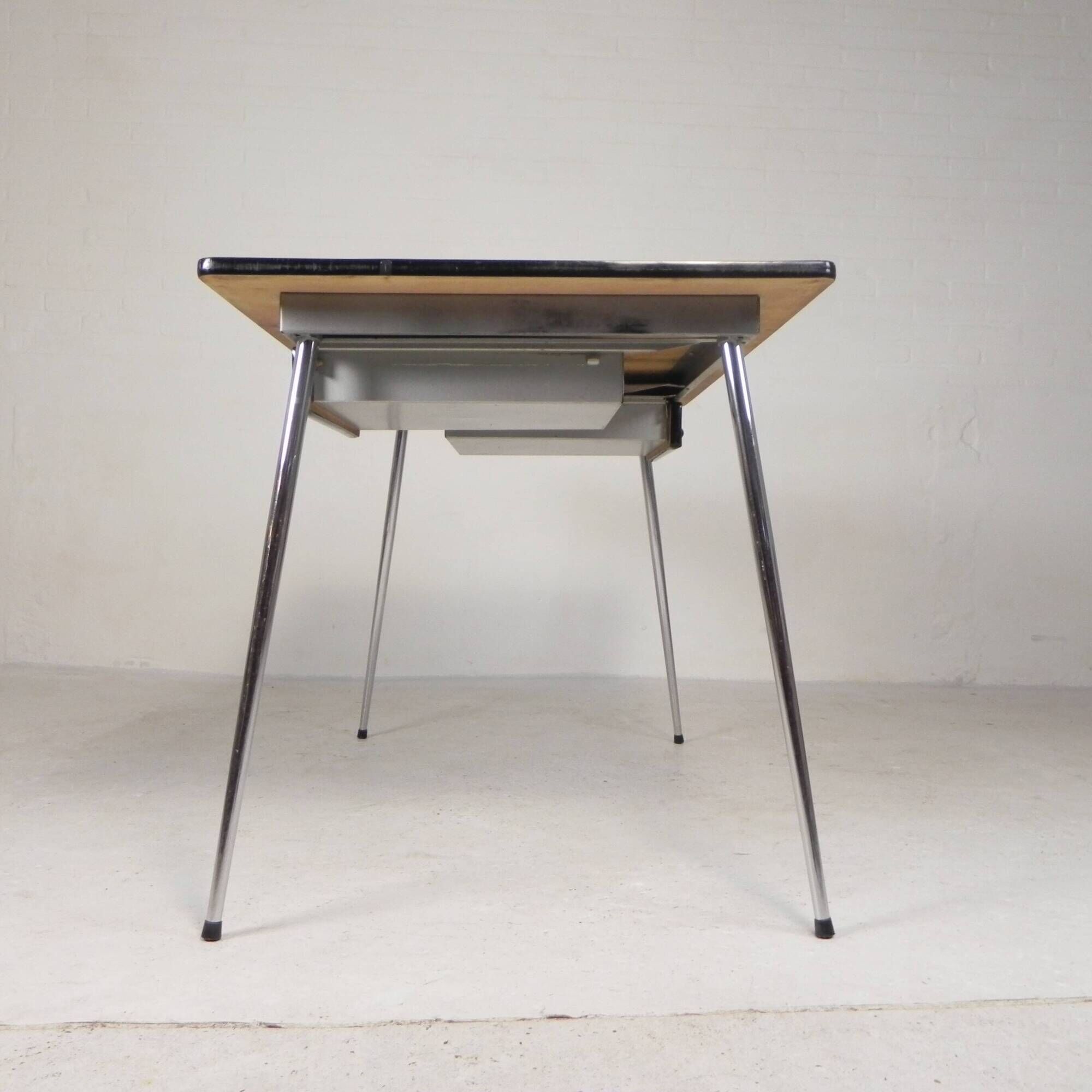 Formica table, desk with 2 drawers, 1950s