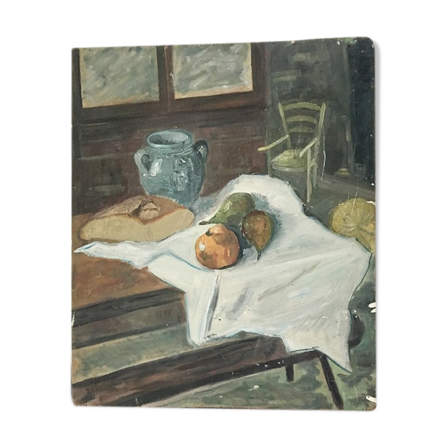 Painting old still life oil