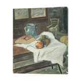 Painting old still life oil